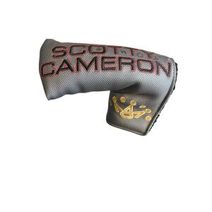 Scotty Cameron Titleist Blade Putter Headcover Gray Black Red Embroidered READ